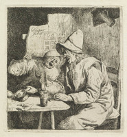 TvB G 2574
          <br/>
          Twee zangers in de kroeg
          <br/>
          <em>Dusart, Cornelis (1660-1704)</em>